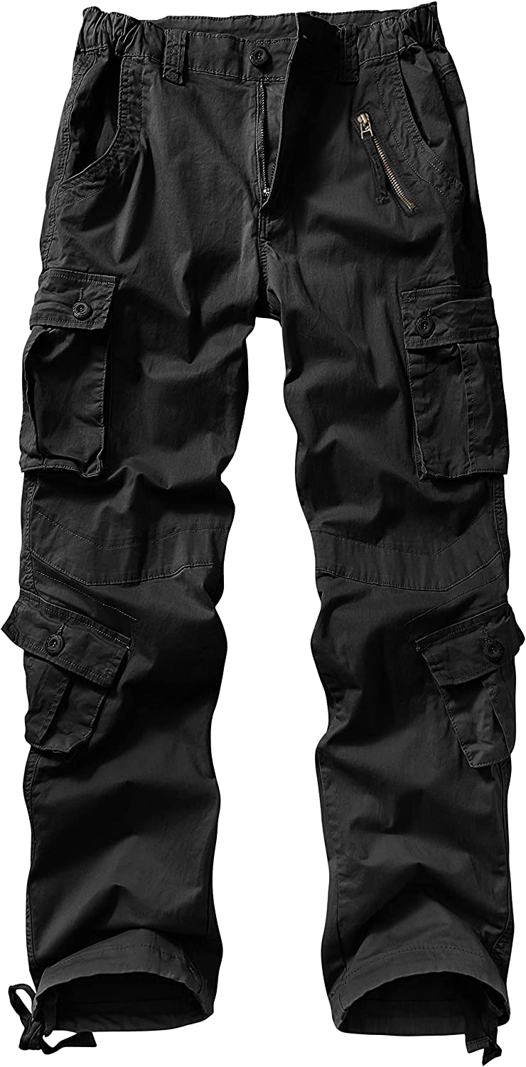 Womens Cargo Pants with Pockets Outdoor Casual Ripstop Camo