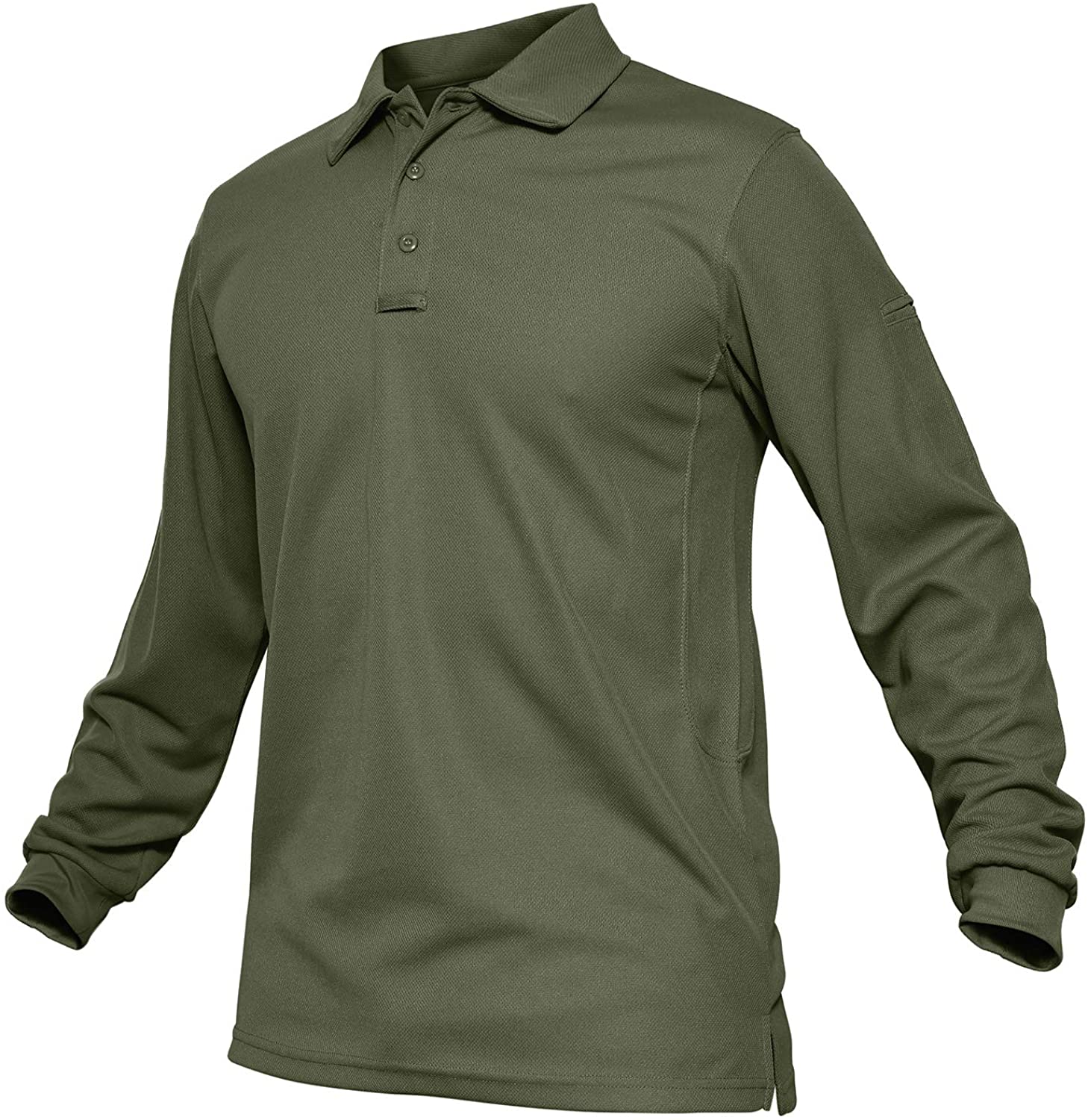 TACVASEN Men/'s Outdoor Sport Performance Polo Long and Short Sleeve Shirt Tctical Top Tee Shirt