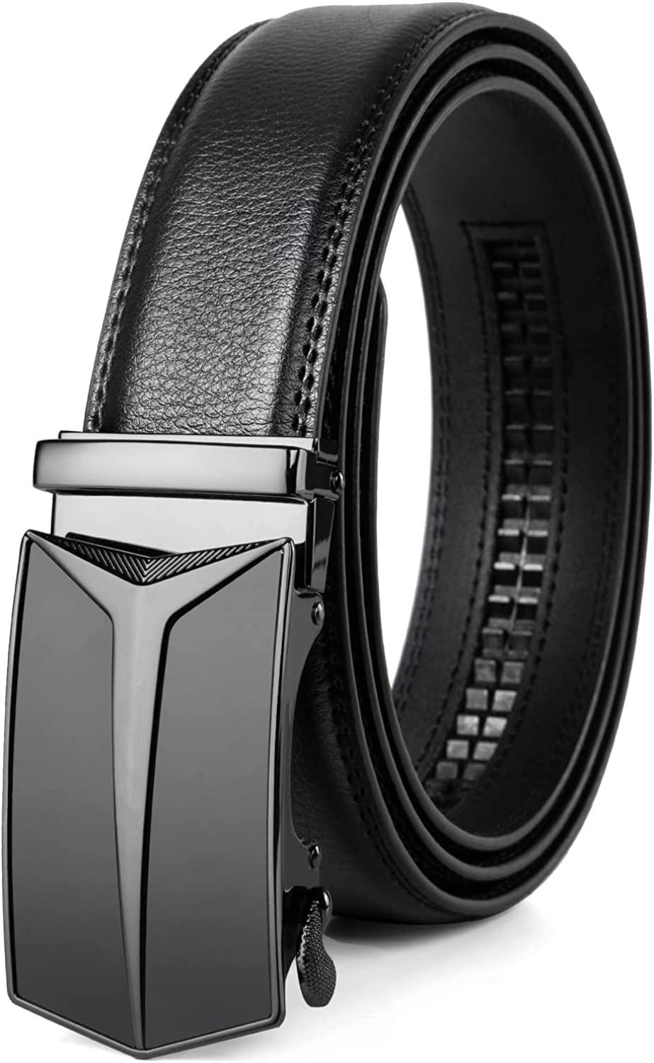 COOVS Men's Leather Black Belt(1 Year Guarantee) - belts for mens - belts  for men casual stylish leather- belts for men formal branded