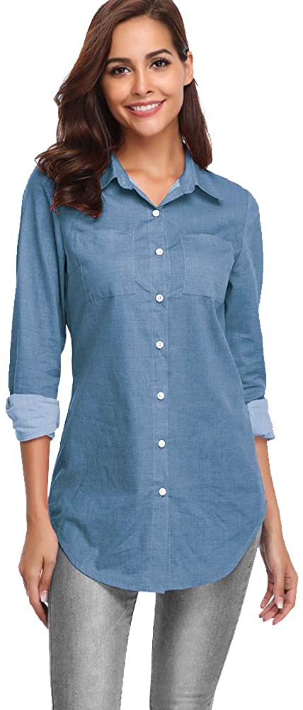 black button down women's shirt