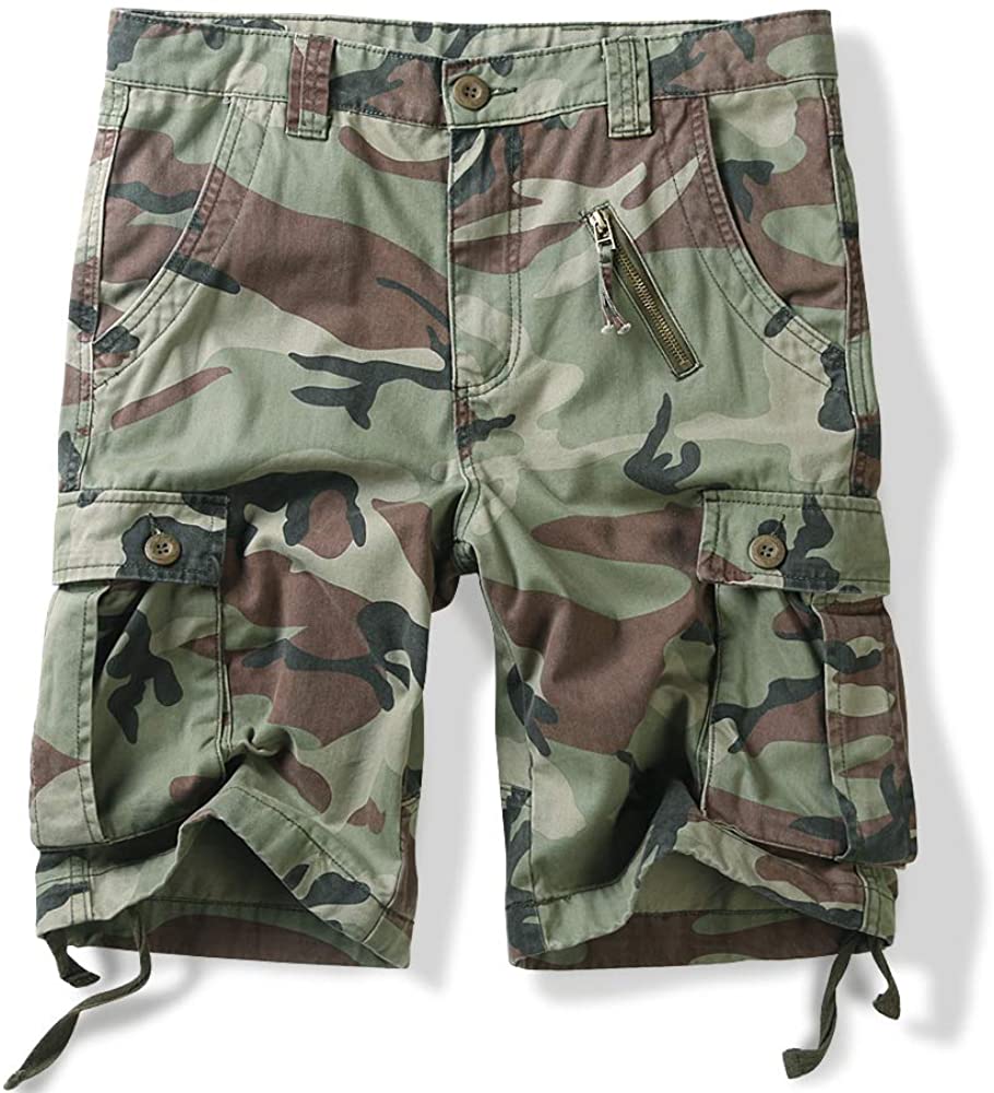 cargo shorts camouflage mens