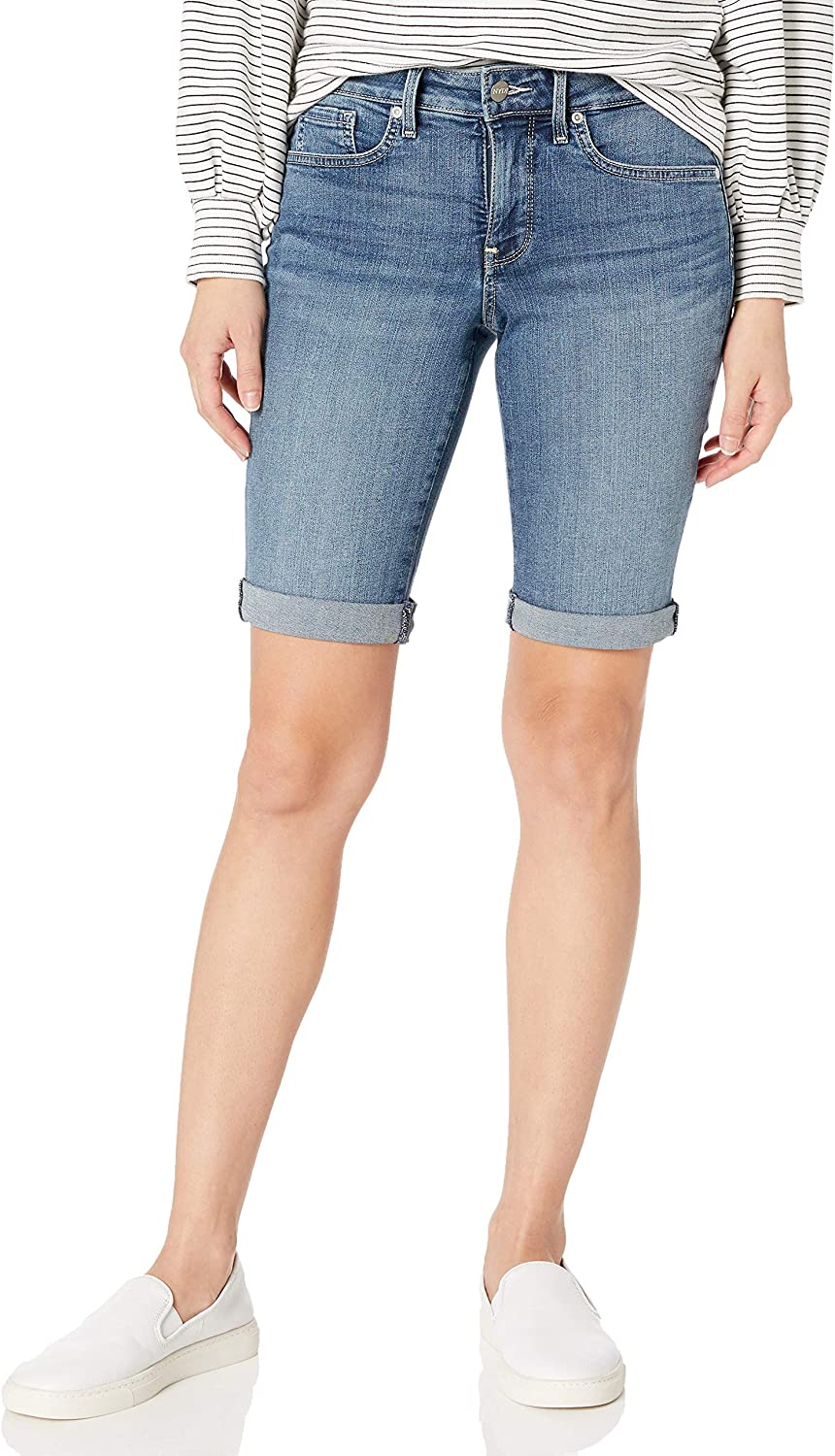 NYDJ Women's Petite Briella Jean Shorts with Roll Cuffs | Slimming &  Flattering | eBay