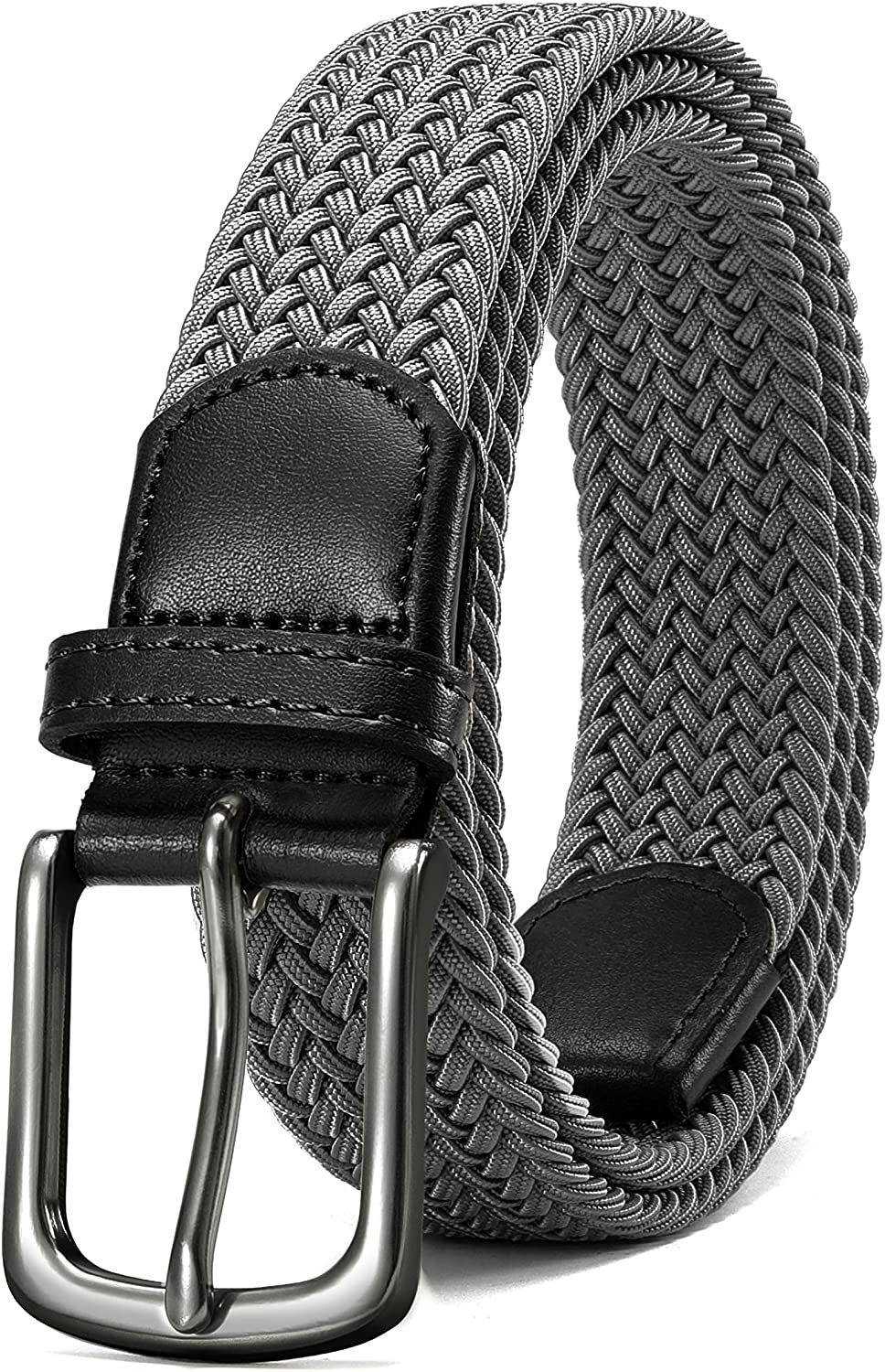 Nylon Ratchet Belt Comfort Adjustable Trim to Exact Fit Mens Belts Casual Width 1 3/8 Stretch Belts for Men Golf 