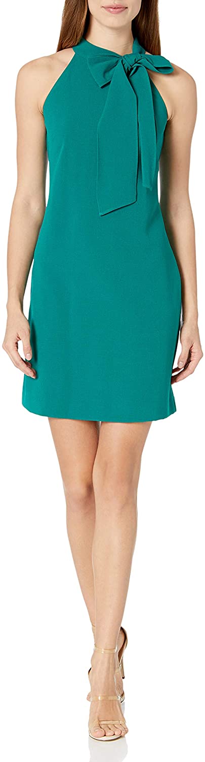 vince camuto bow neck dress