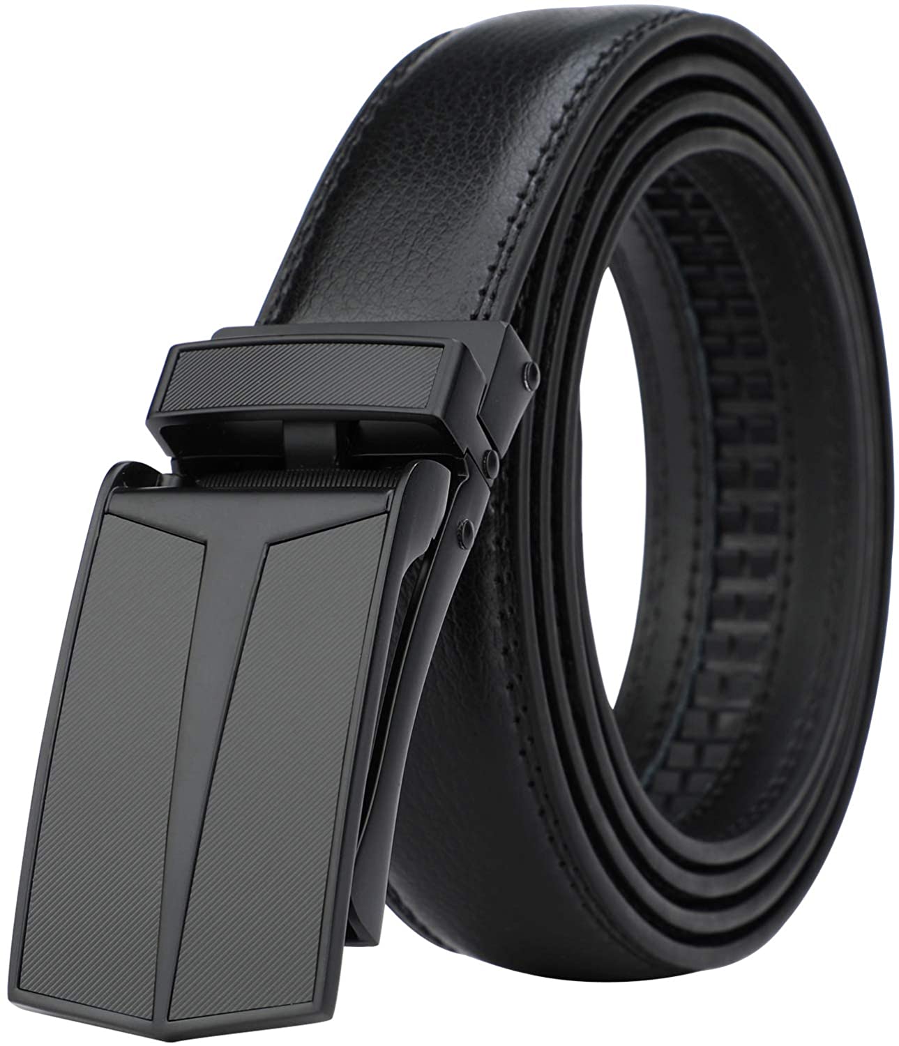 HIMI Men's Comfort Genuine Leather Ratchet Dress Belt with Automatic ...