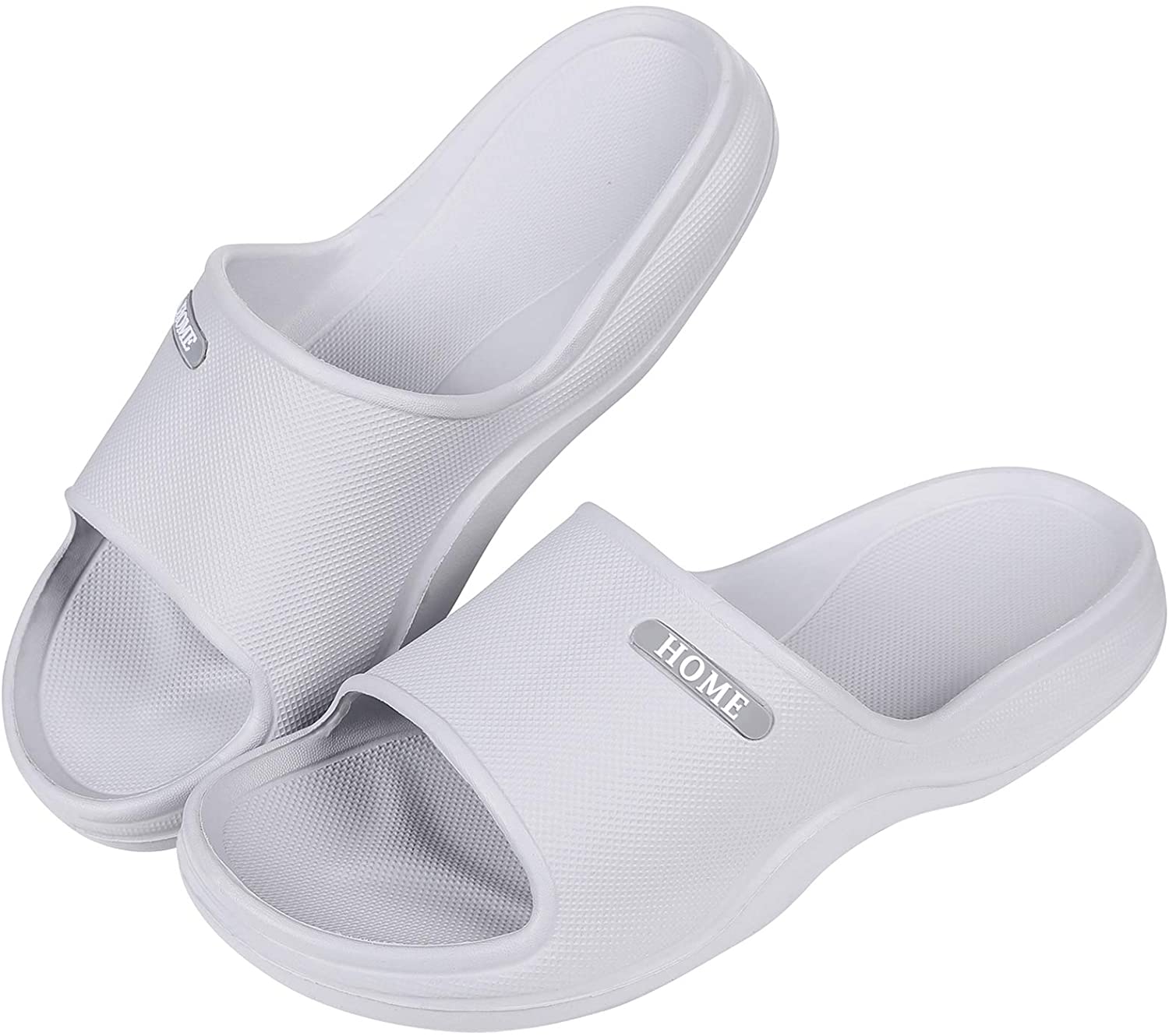 Litfun Chunky Slide Sandals for Women Men Lightweight Open Toe Shower Shoes 