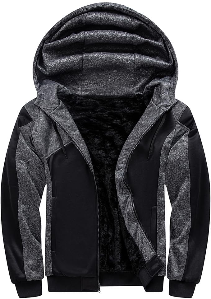 Sovtemp Hoodies for Men Full Zip Up Fleece Warm Jackets Thick Coats  Heavyweight Sweatershirts : : Clothing, Shoes & Accessories