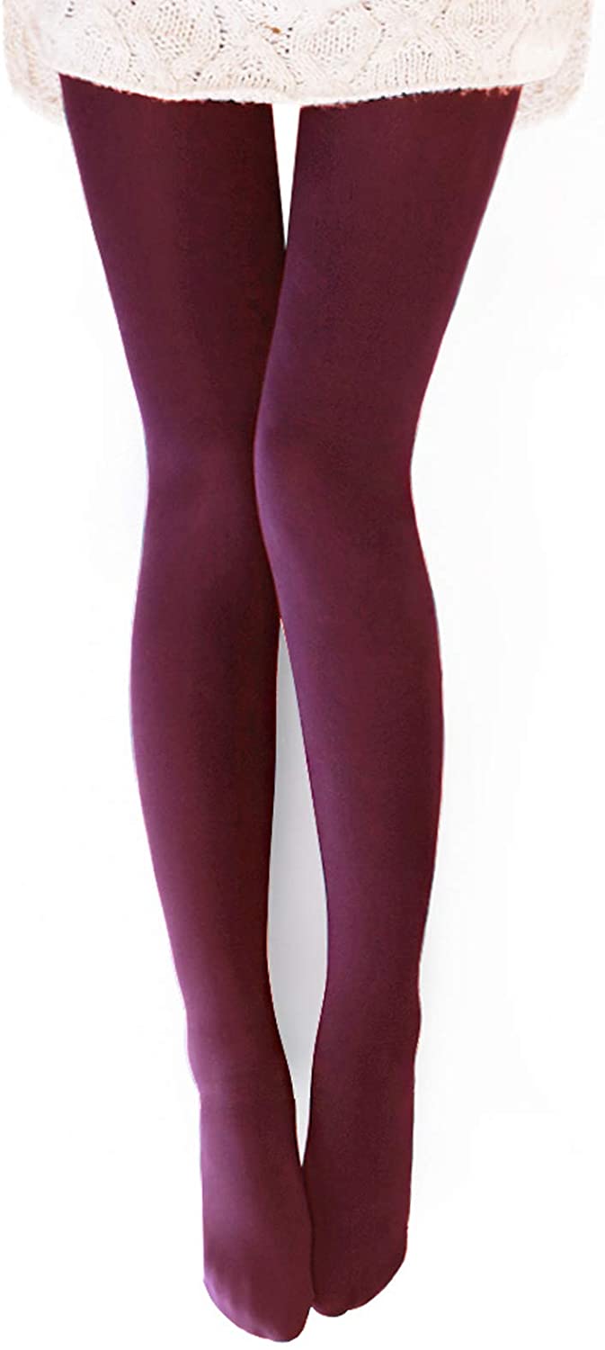 Womens Fleece Lined Tights Opaque Thermal Leggings For Women Warm