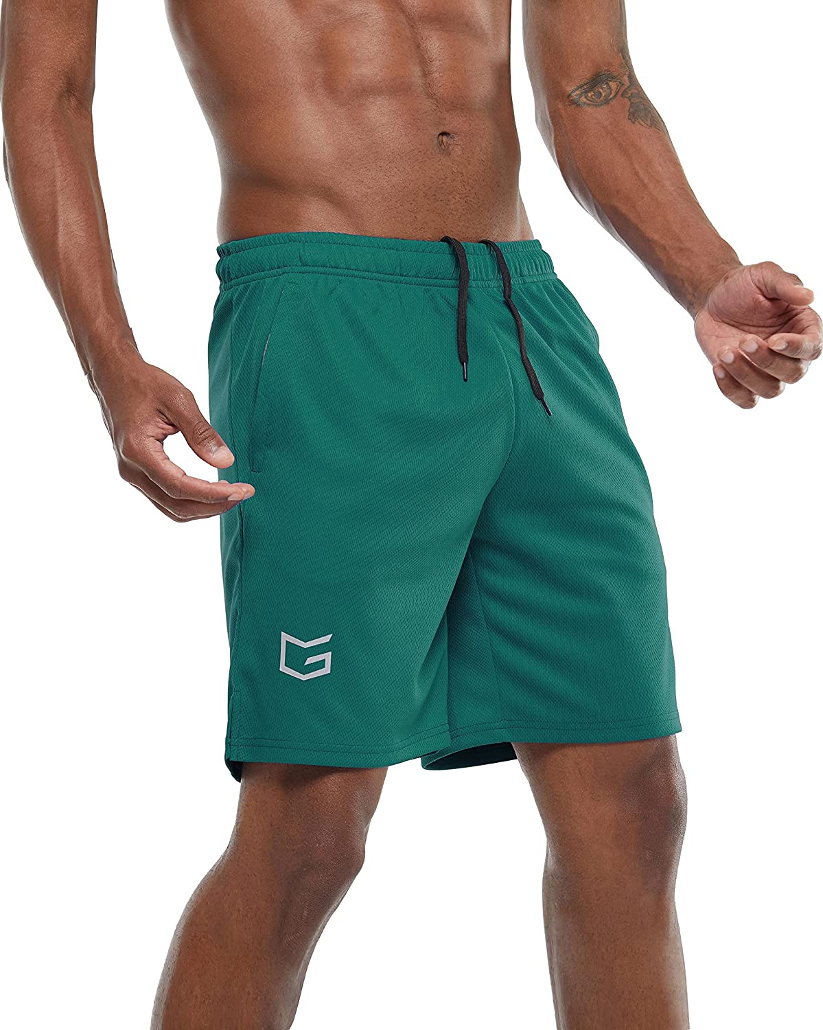G Gradual Men's 7 Workout Running Shorts Quick Dry Lightweight Gym Shorts  with