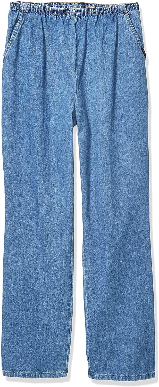 Chic Classic Collection Women's Cotton Pull-on Pant with Elastic