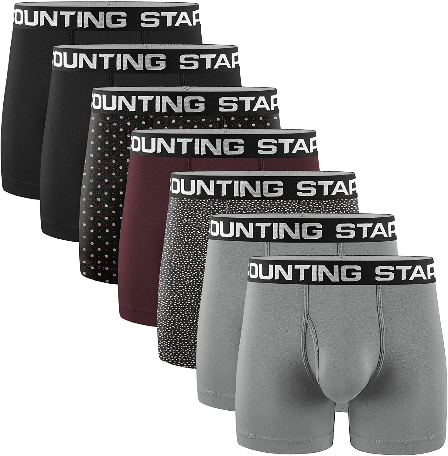 Counting Stars Men's Boxer Briefs Underwear Cotton Colorful Mens