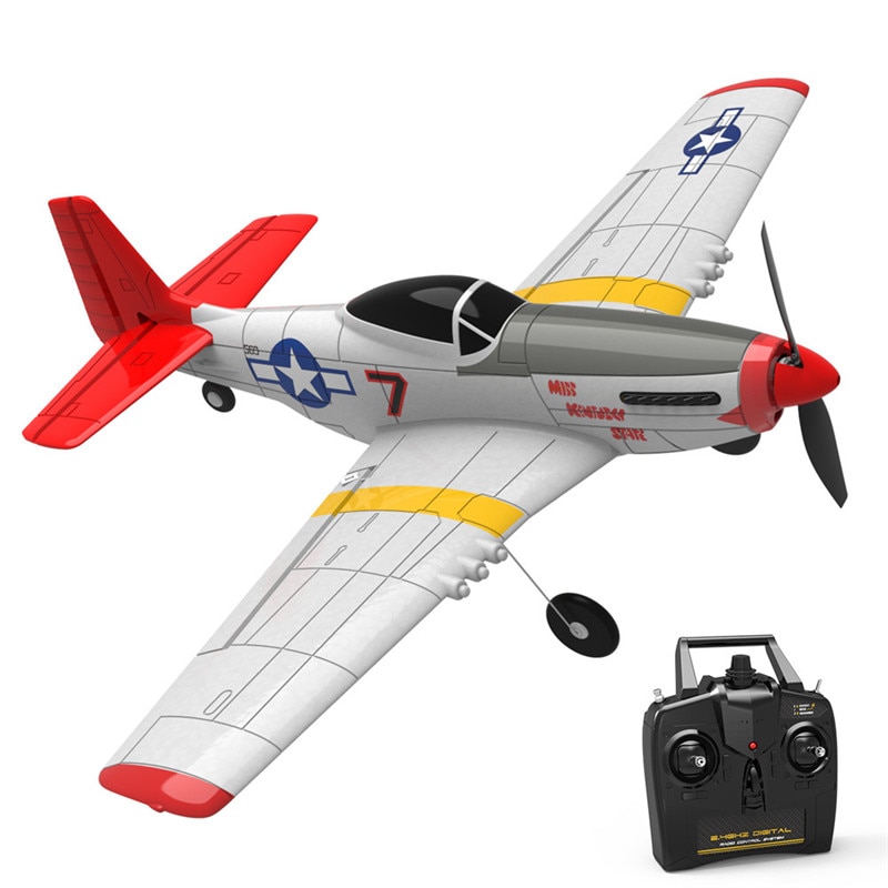 Eachine Mini P-51D EPP 400mm Wingspan 2.4G 6-Axis Remote Control RC Airplane Trainer Fixed Wing RTF One Key Return for Beginner-1