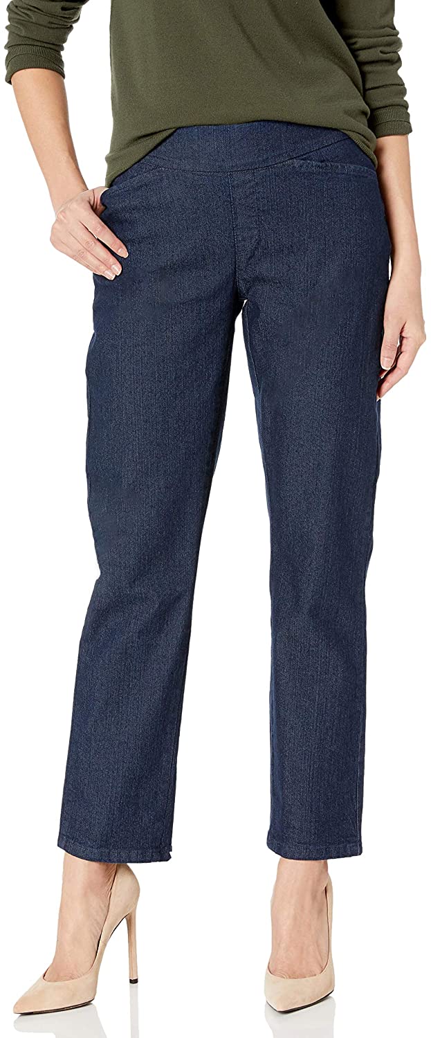 Chic Classic Collection Women's Easy Fit Elastic Waist Pull On Pant :  : Clothing, Shoes & Accessories
