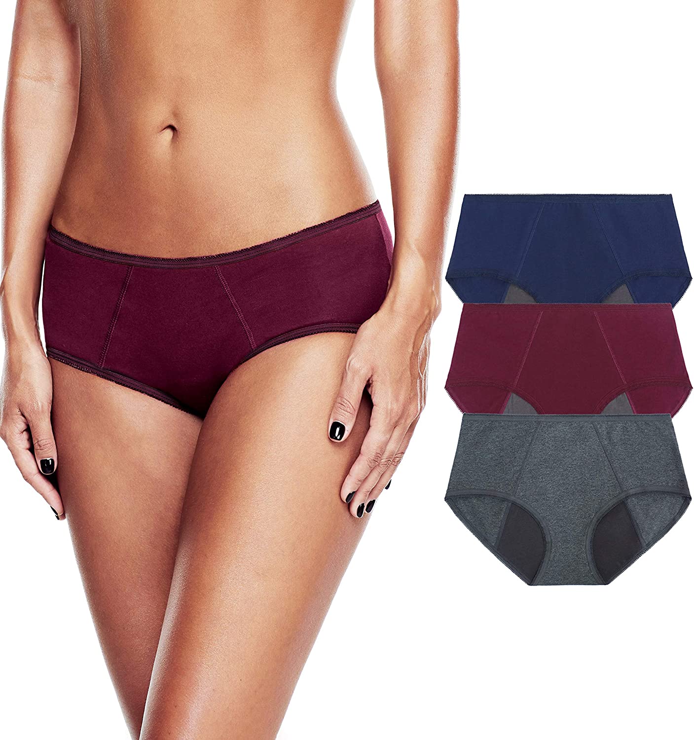 Womens Period Panties for Teens Leak Proof Underwear Menstrual Heavy Flow  Protec