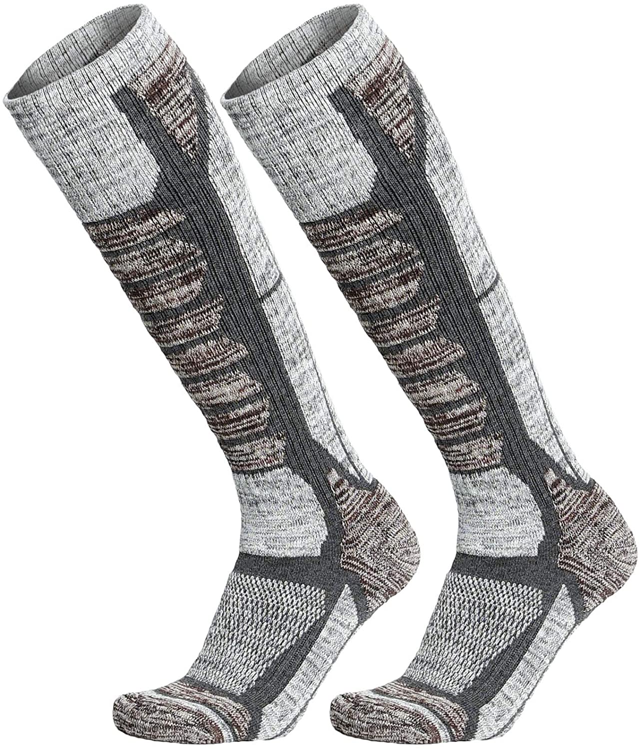 WEIERYA Ski Socks 2 Pairs Pack for Skiing, Snowboarding, Cold Weather,  Winter Pe