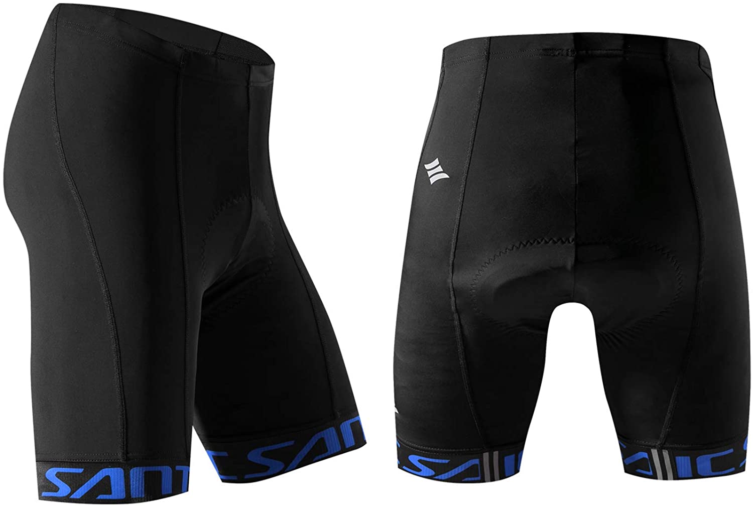 Santic Mens Cycling Shorts Biking Bicycle Bike Pants Half Pants 3D Coolmax Padded Bike Shorts