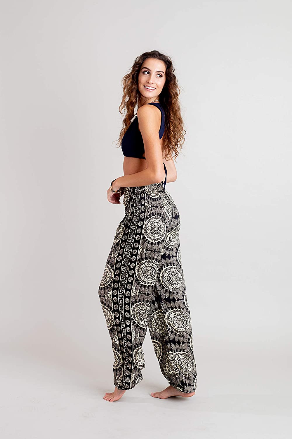 Lotus and Luna Casual and Comfy Flowy Boho Pants for Women Perfect for ...