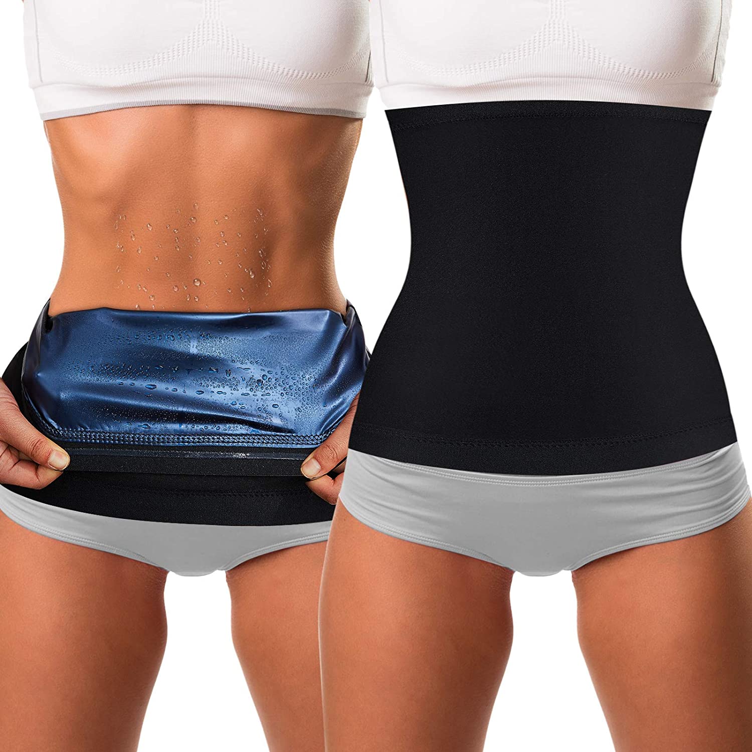 Waist Trimmer Sweat Waist Trainer Belts Stomach Wraps for Women  Bodybuilding