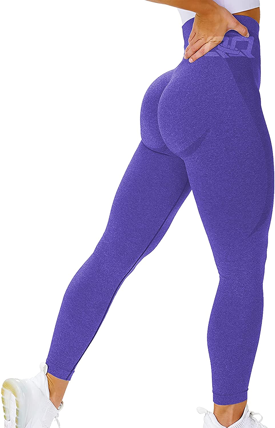 QRIC Women's High Waist Workout Vital Seamless Leggings Butt Lift Yoga  Pants Stretchy Fitness Gym Tights Dark Green, S 