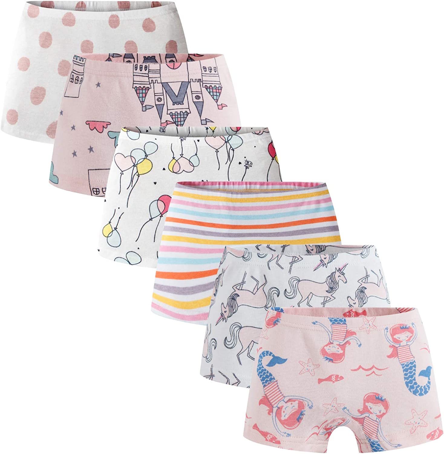 Boboking Soft Cotton Girls' Panties Boyshort Little Girls' Underwear  Toddler Und