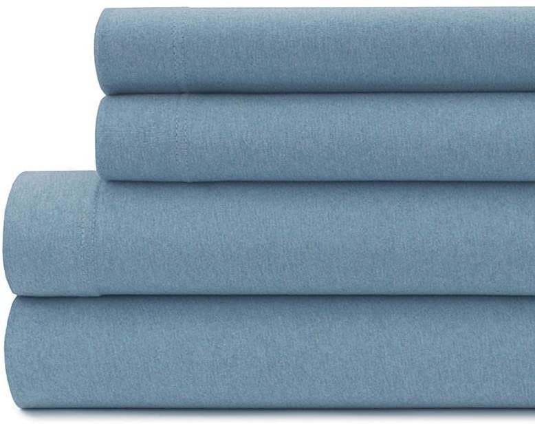 Knit Jersey 100% Cotton 2 Twin XL Fitted Bed Sheets (2-Pack) Soft and –  Salvage & Co Indy