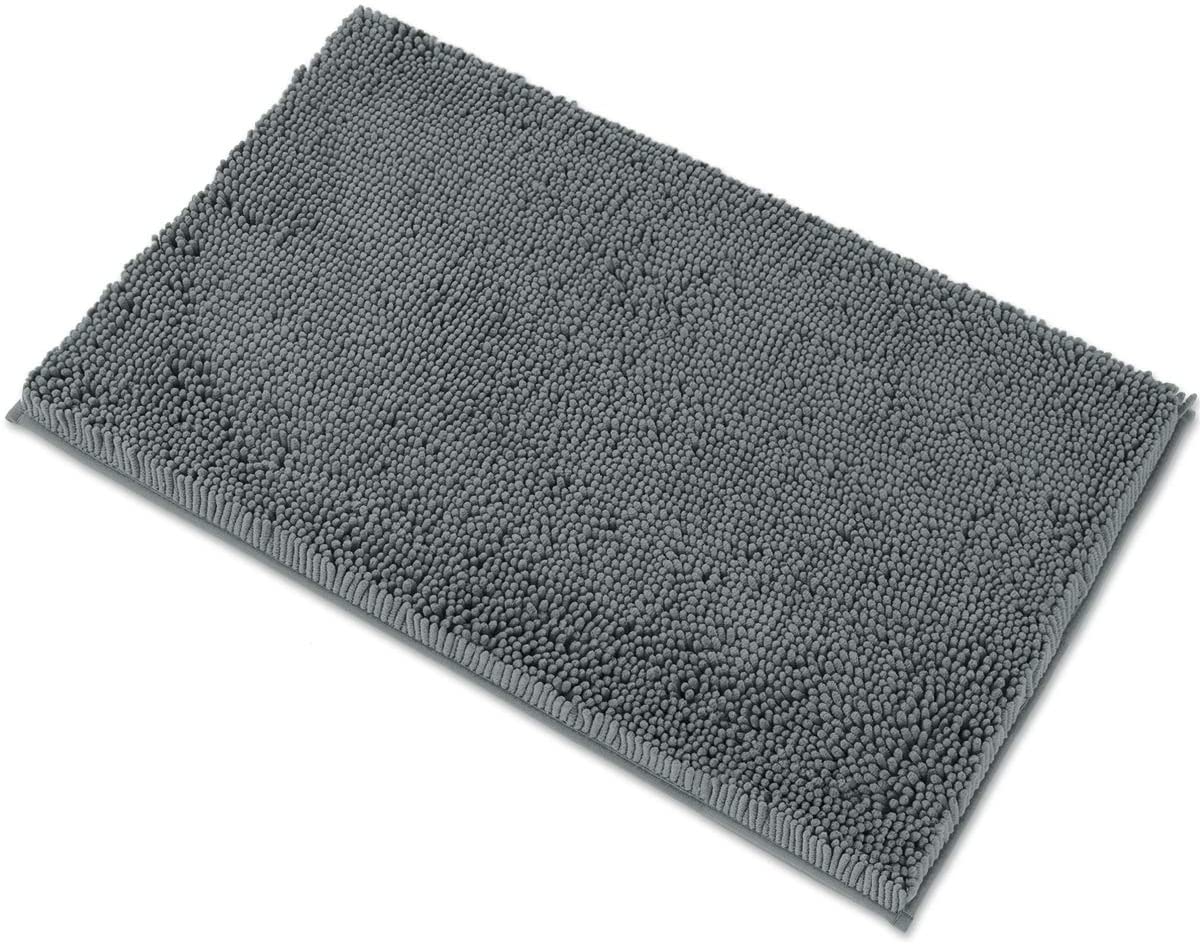 Details about   MAYSHINE Luxury Non Slip Chenille Bath Mat for Bathroom Rugs 24" x17" Extra Sof 