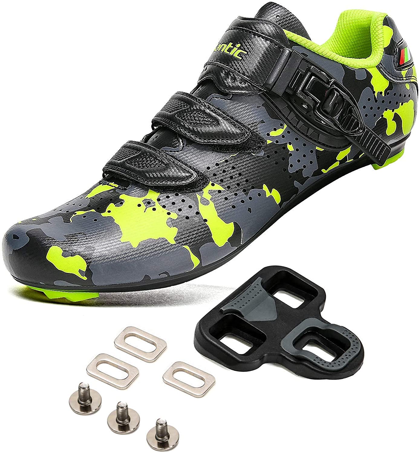 Santic Cycling Shoes Road Bike Shoes Spining Shoes with Buckle