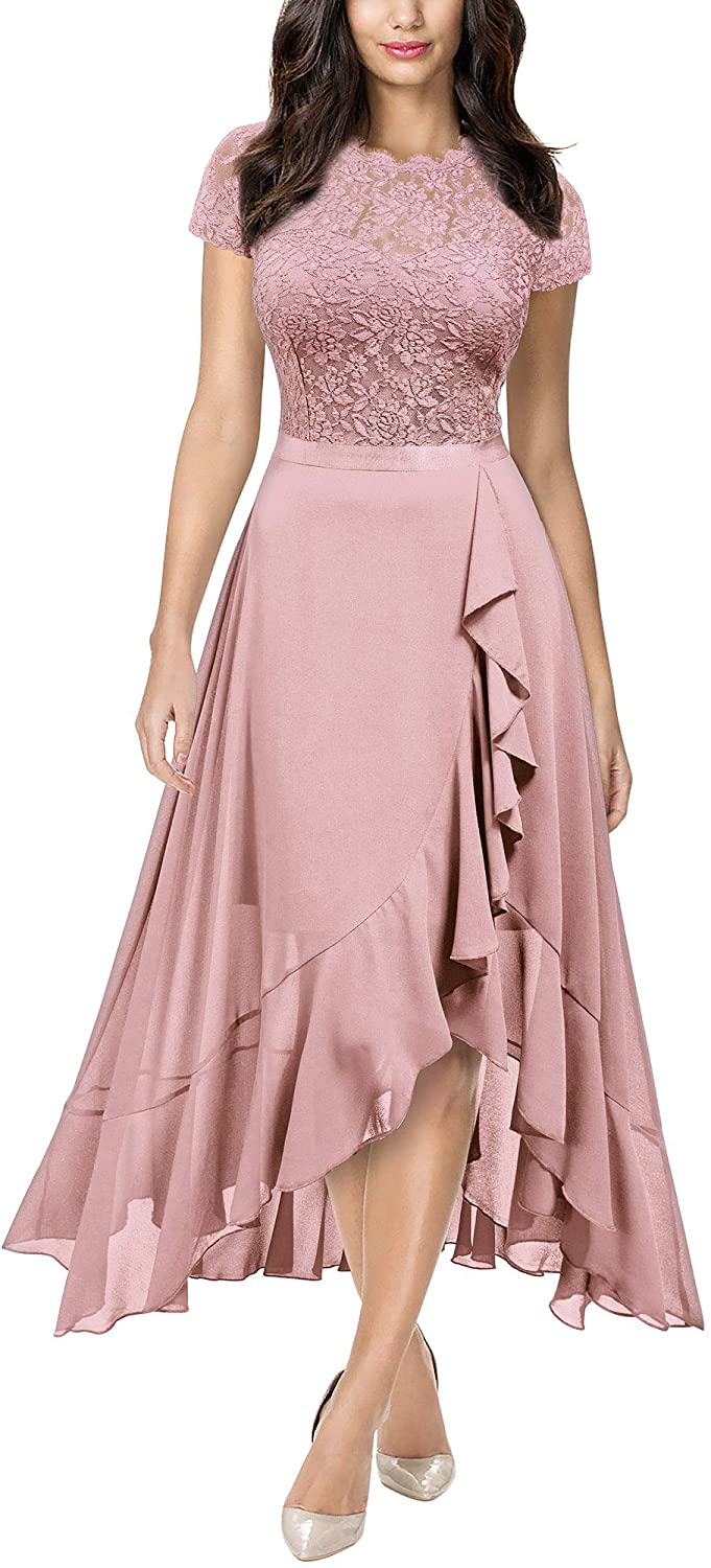 Miusol Women's Plus Size Ruffle Floral Lace Contrast Chiffon Formal  Bridesmaid Party Cocktail Maxi Dress, Magenta, X-Large Plus : :  Clothing, Shoes & Accessories