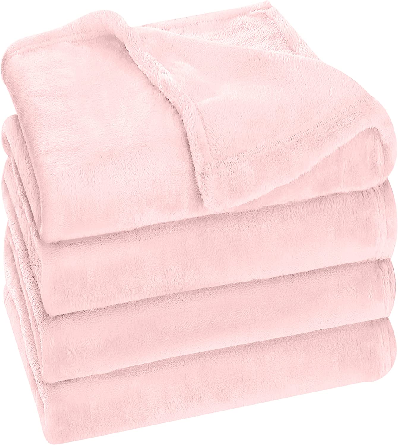 Utopia Bedding Fleece Blanket Queen Size Rose Pink 300GSM Luxury