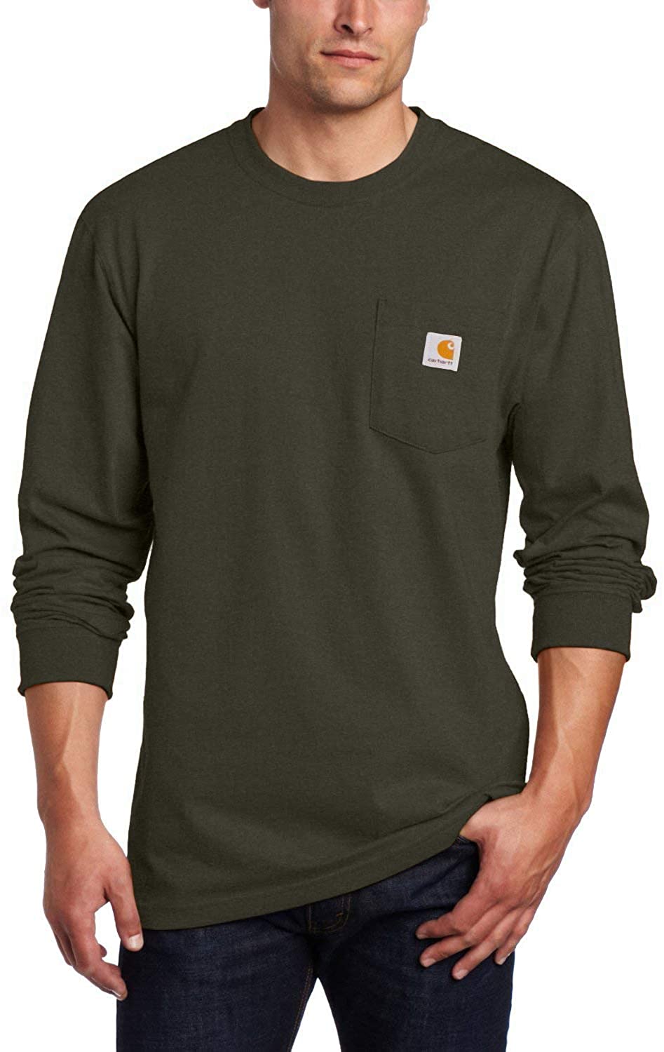 Carhartt long 2025 sleeve shirts