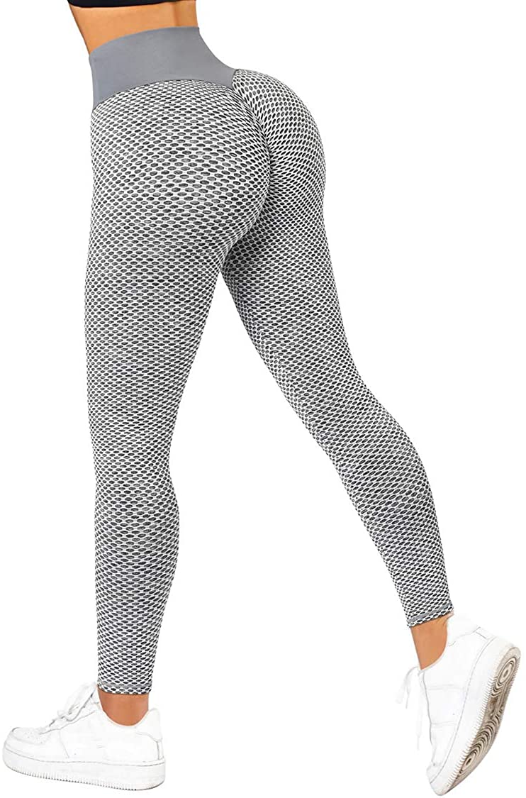 Buy SUUKSESS Women Scrunch Butt Lifting Seamless Leggings Booty High  Waisted Workout Yoga Pants, #2 Light Blue, Small at