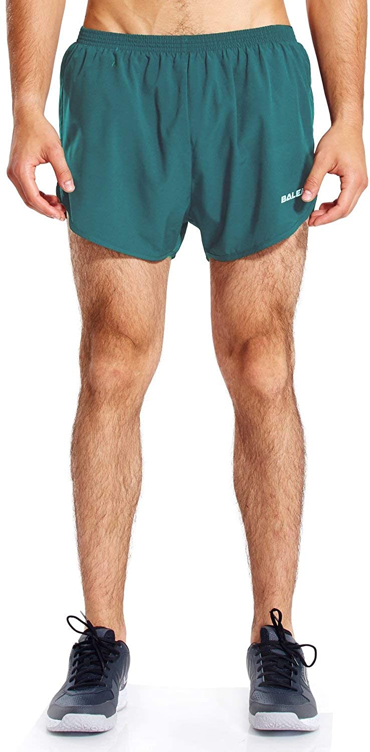 BALEAF Men's 3 Athletic Running Shorts Quick Dry Split Short with Zipper Pockets 