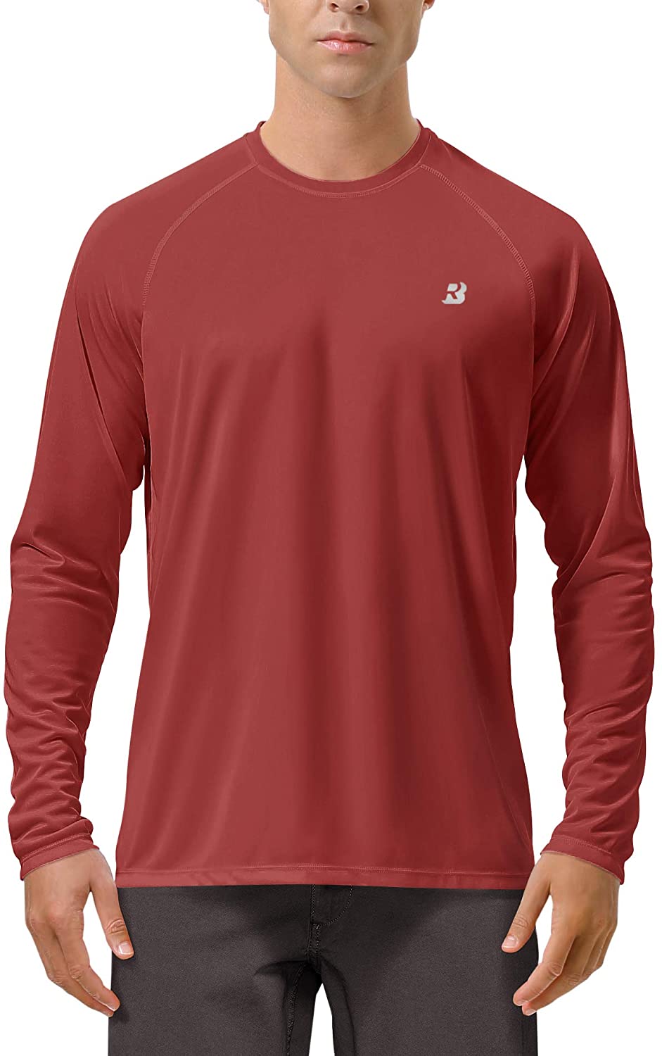 Roadbox UPF 50+ Fishing Shirts for Men Long Sleeve UV Sun Protection Tee  Tops