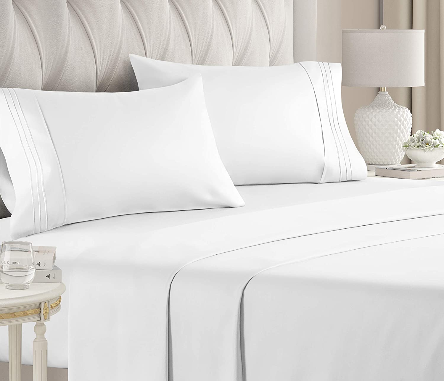 Extra Soft Hotel Luxury Bed Sheets 4 Piece Queen Size Sheet Set Deep for sale online 