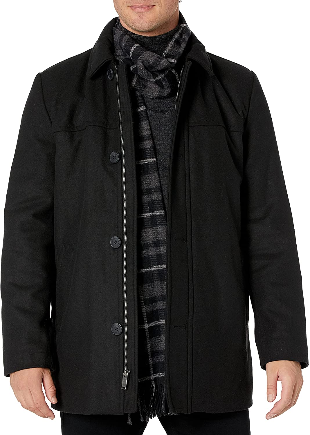 Dockers Men's Weston Wool Blend Scarf Coat | eBay