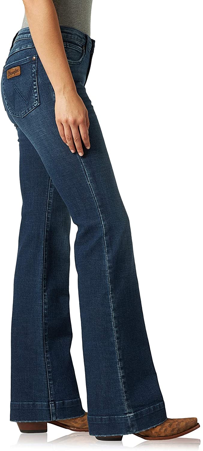 Wrangler Women's Retro Mae Mid Rise Stretch Wide Leg Jean | eBay