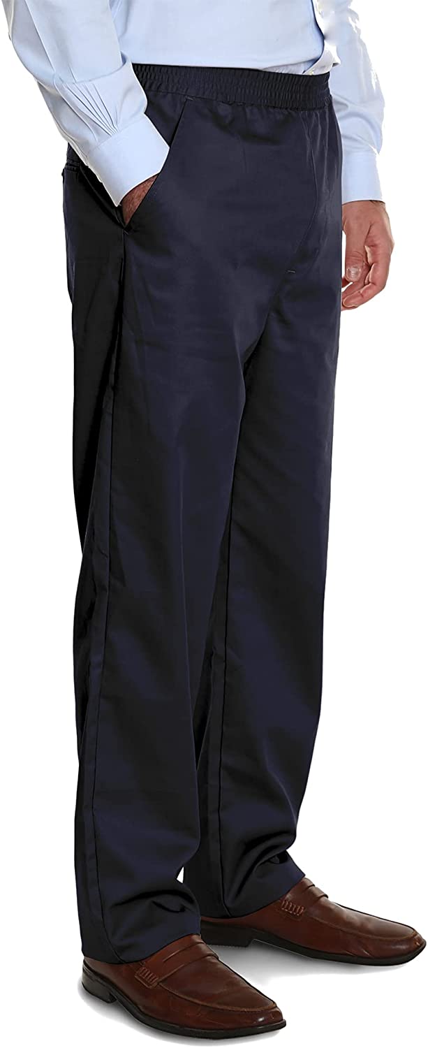 Men's full elastic waist pants sale for seniors