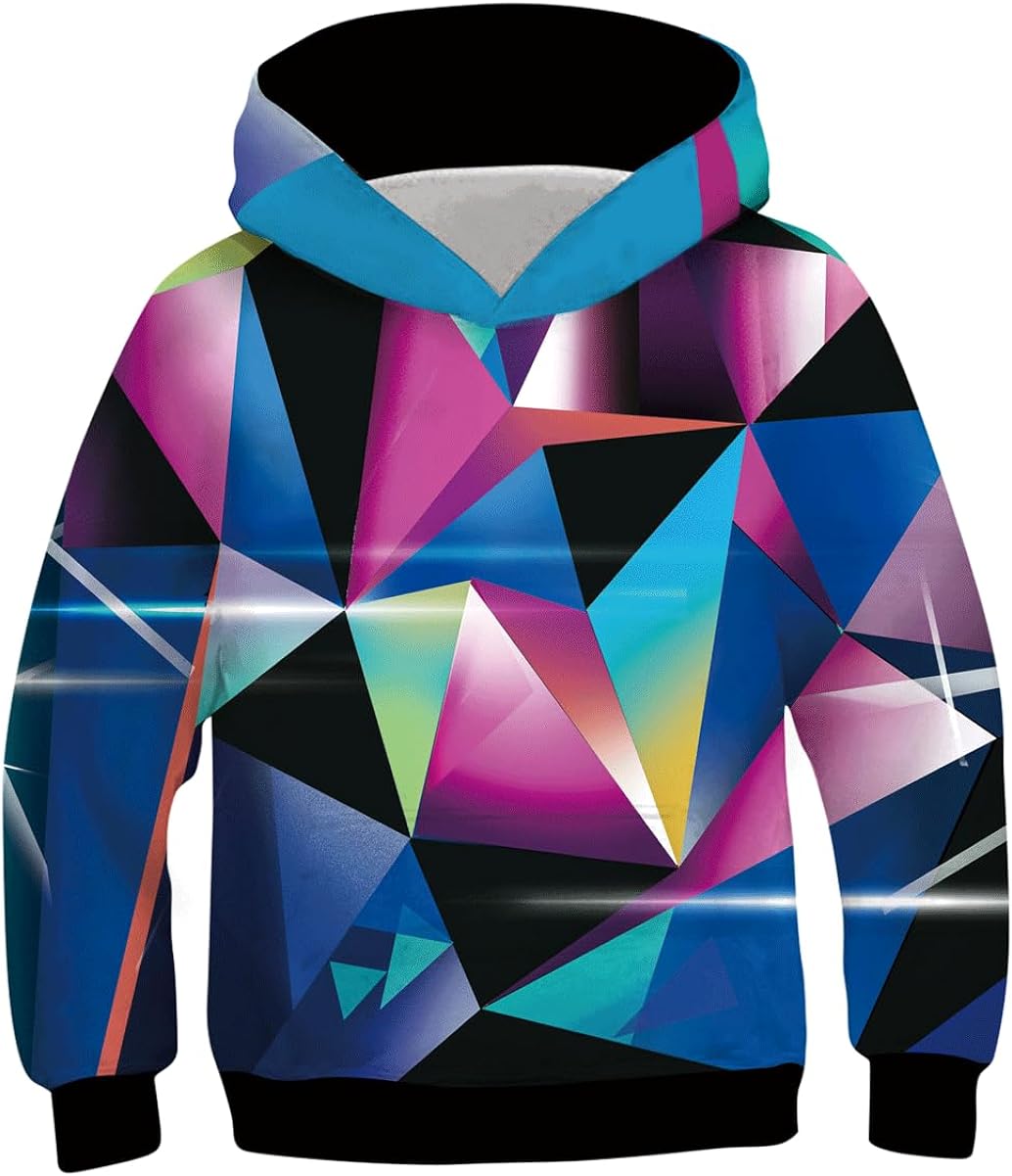 UNICOMIDEA Boys Girls 3D Print Pullover Hoodie Kids Hooded