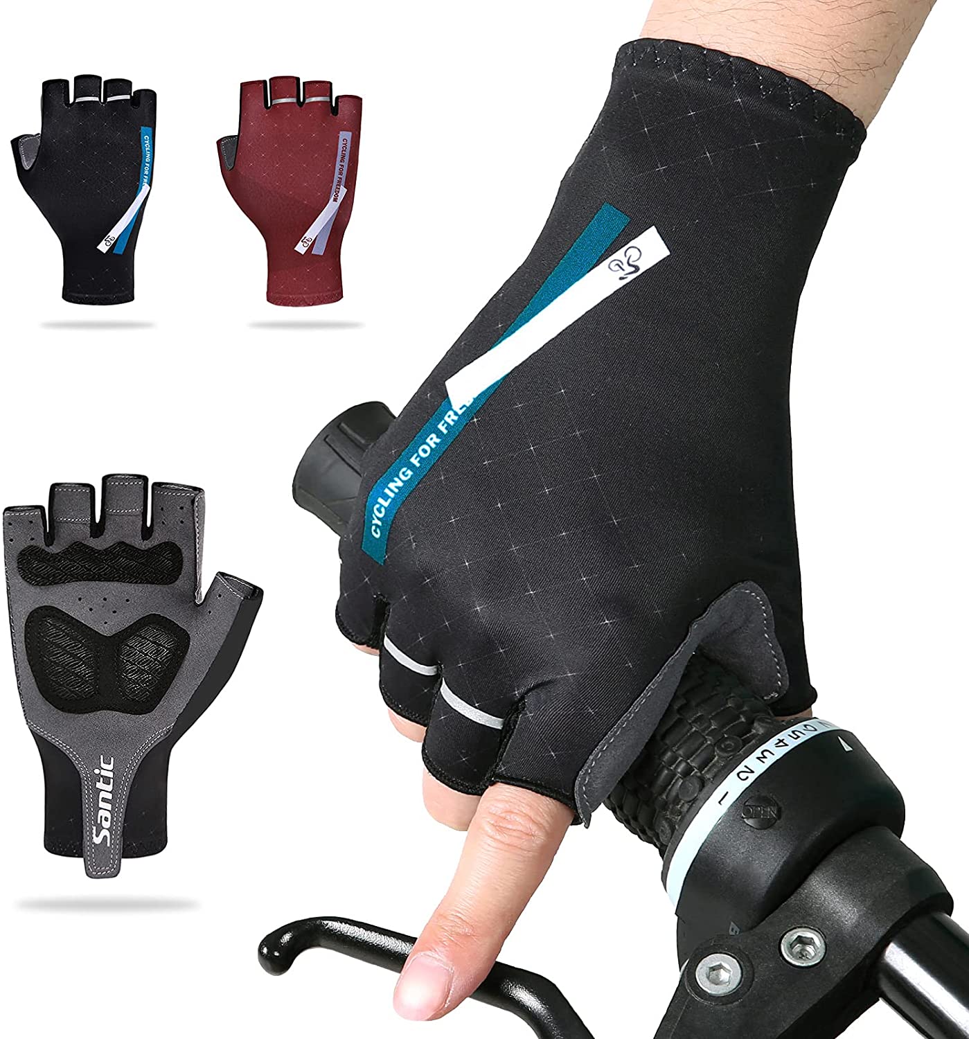 santic cycling gloves