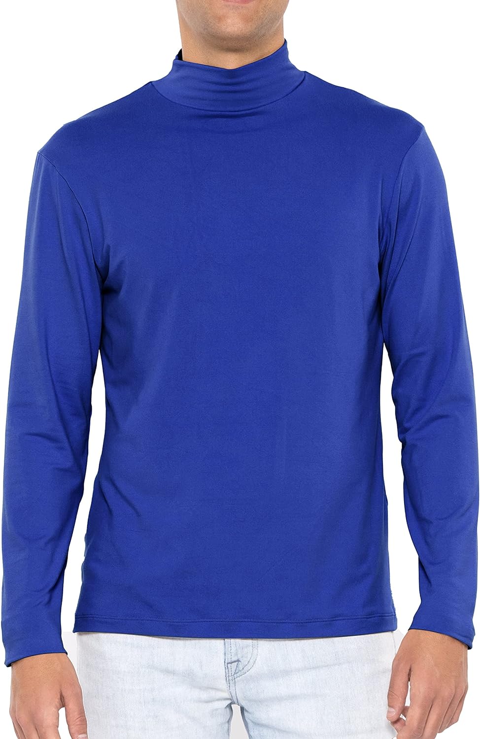 Men's Oh So Soft Luxe Mock Neck Turtleneck Long Sleeve Shirt