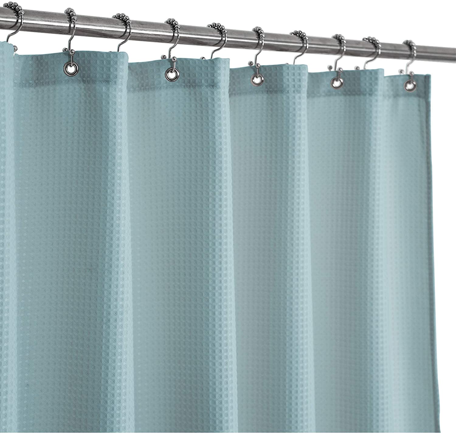 Waffle Weave Fabric Shower Curtain 230, Waffle Weave Fabric Shower Curtain
