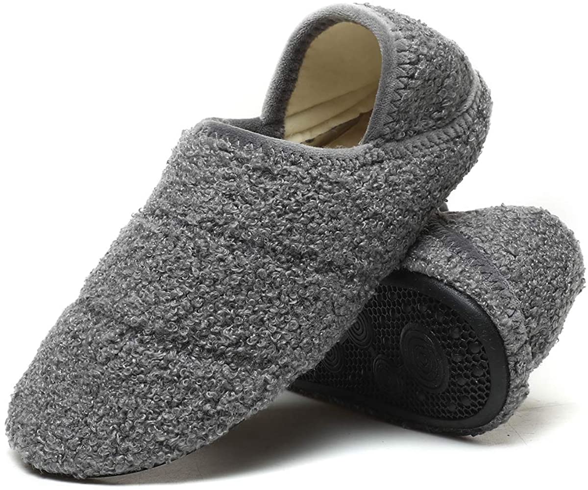 Details about   Hayeabi Lightweight House Slippers Slip On Home Sock Shoes for Womens Mens 