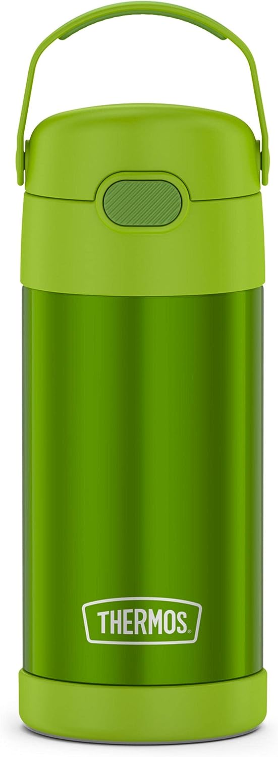  THERMOS FUNTAINER 12 Ounce Stainless Steel Vacuum Insulated  Kids Straw Bottle, Spider-Man: Home & Kitchen