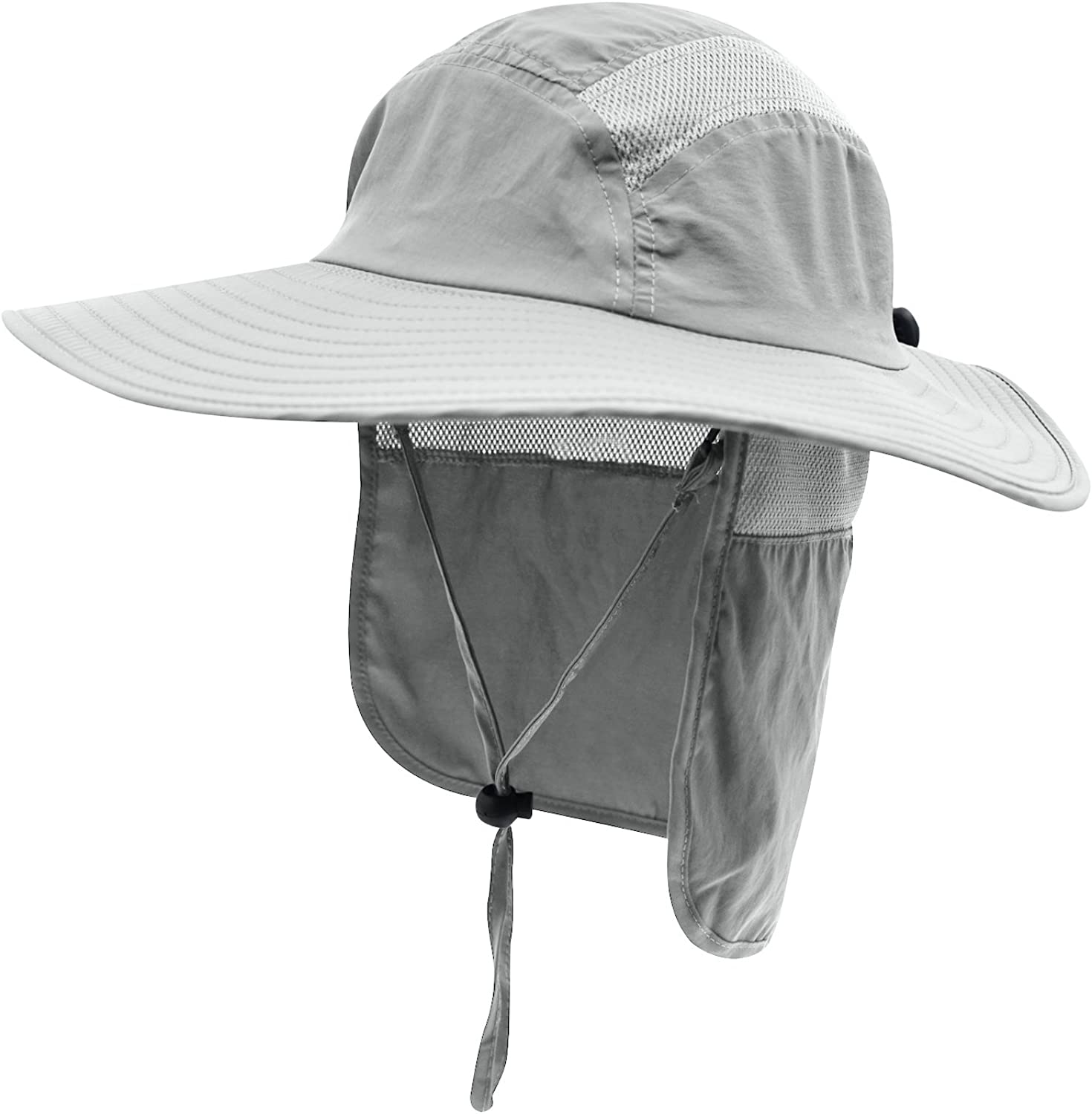 Home Prefer Mens UPF 50+ Sun Protection Cap Wide Brim Fishing Hat with Neck  Flap : : Clothing, Shoes & Accessories