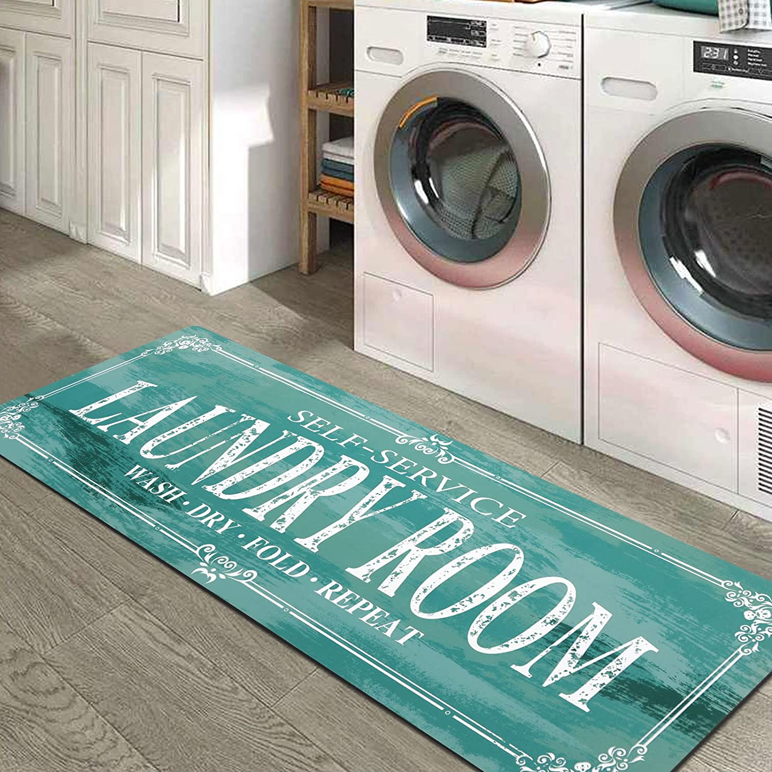  TEALP Laundry Rugs for Laundry Room Laundry Room Mats