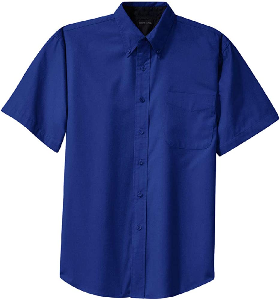 Men's Short Sleeve Wrinkle Resistant Easy Care Shirts in 32 Colors