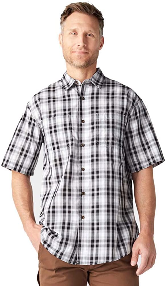 Dickies Men's Yarn Dyed Plaid Short Sleeve Shirt | eBay