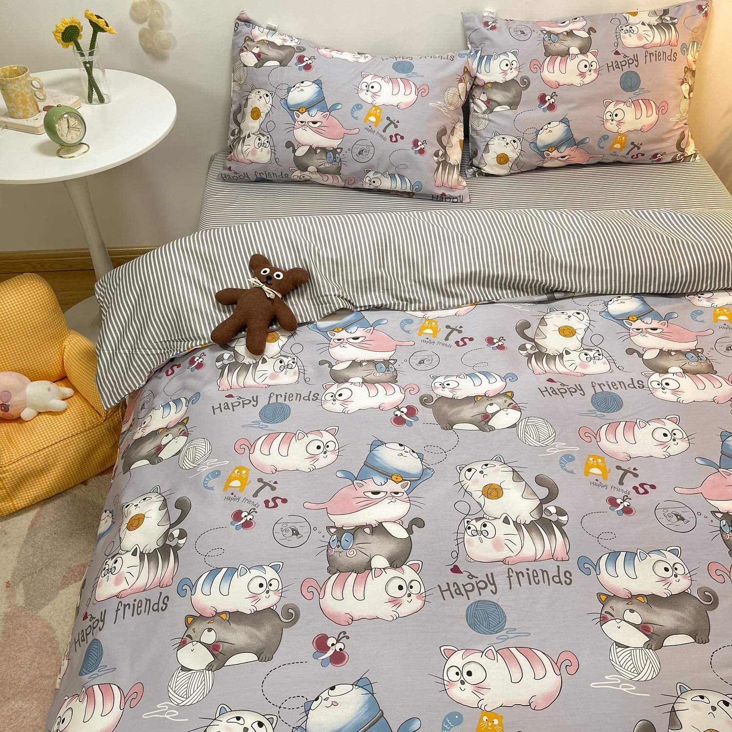 cat duvet cover set