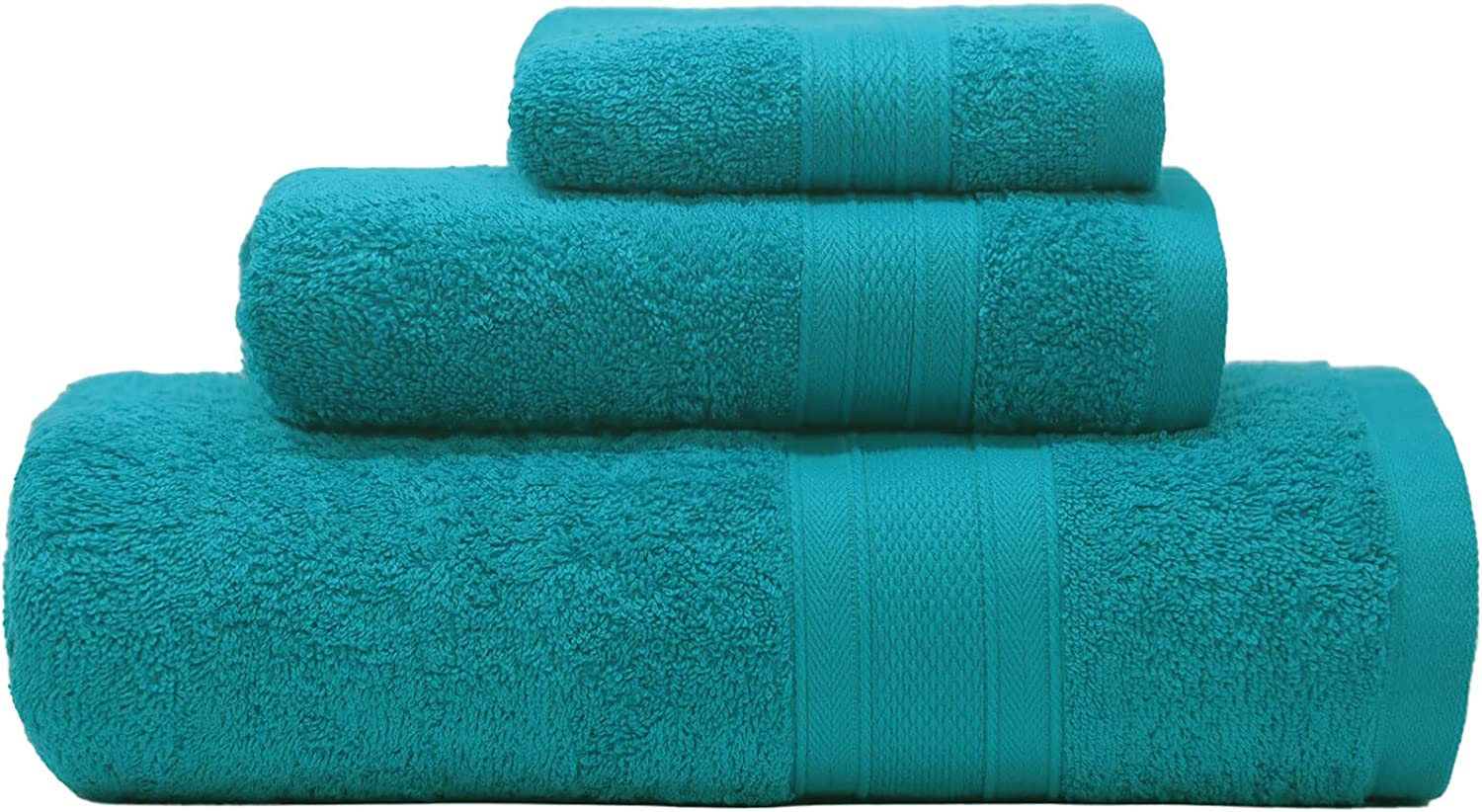 Trident Soft N Plush, 6 Piece Washcloths/Hand/Bath Towels, Silver 