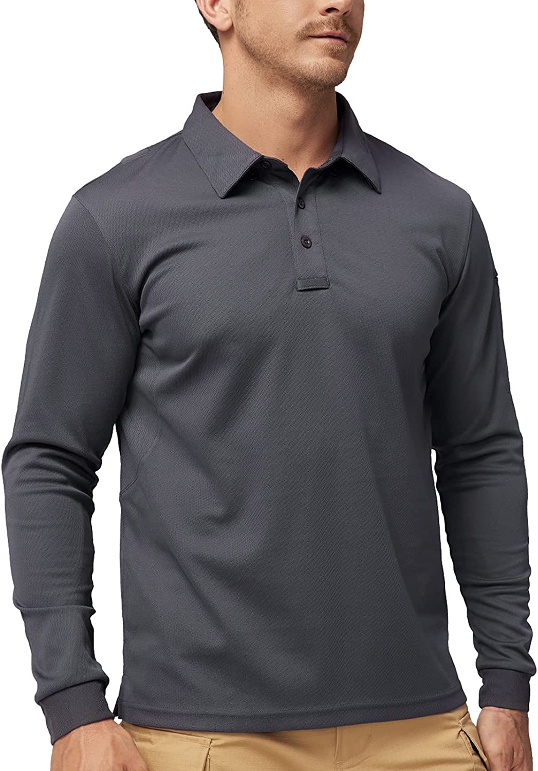 MIER Men's Tactical Polo Shirts Outdoor Collared Shirt